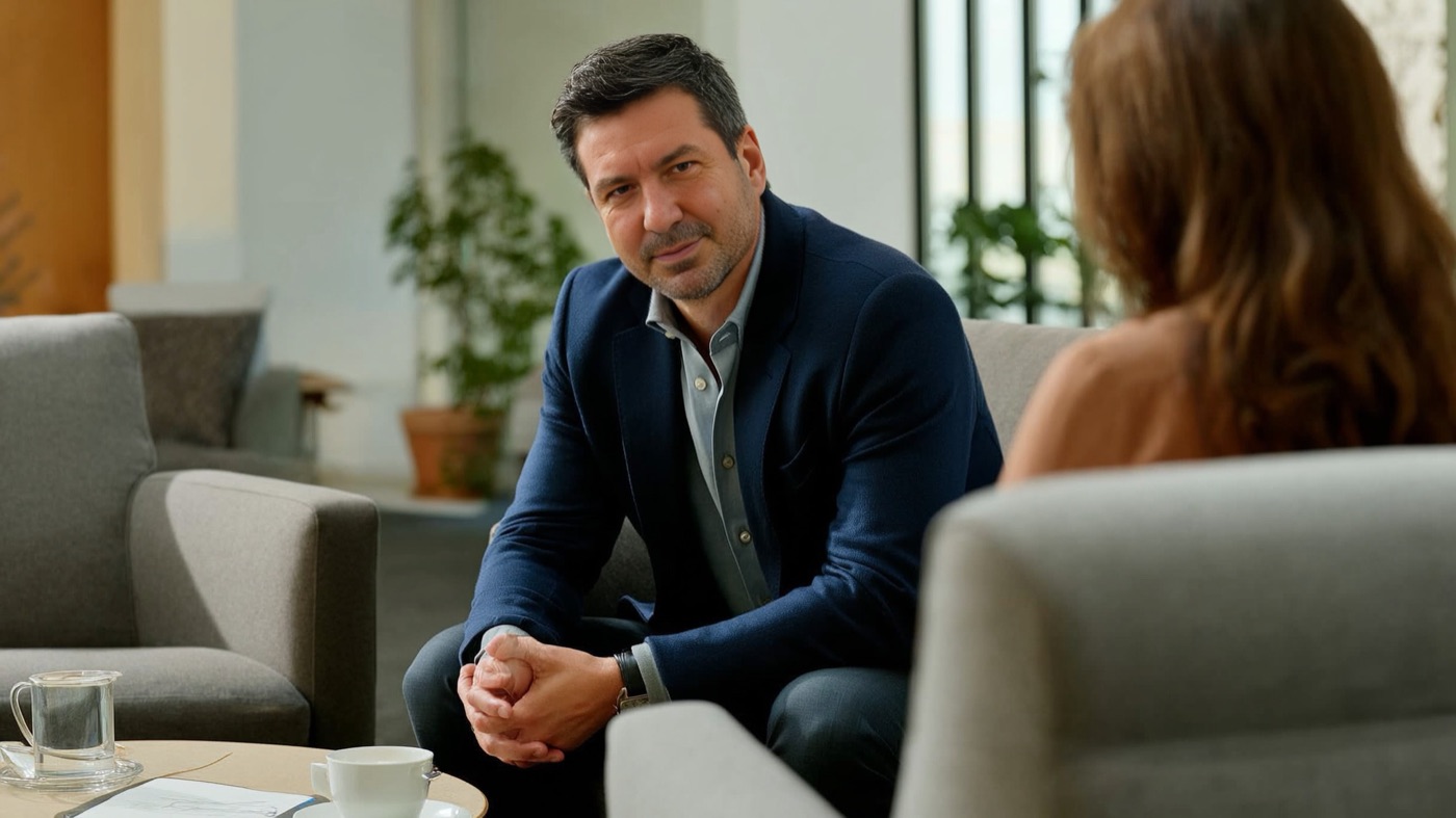 Anthony Lang in a family mediation conversation