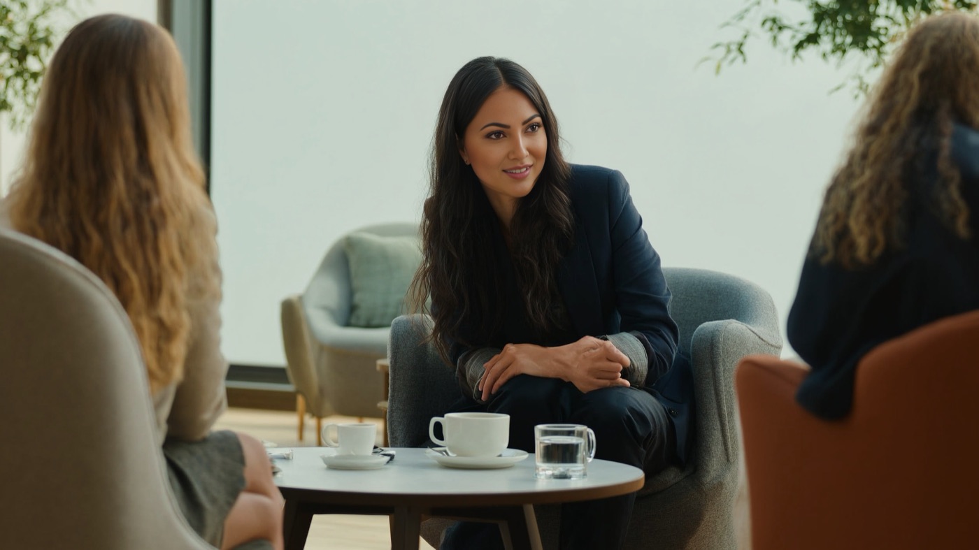 Fay Alizai in a family mediation conversation